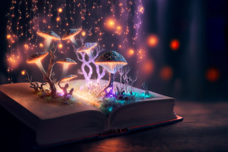 199594072-libro-de-hechizos-magicos-elementos-magicos-como-libros-de-hechizos-ai-generativa